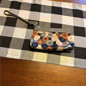 Coach Multicolor Circle Pattern Wristlet
